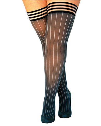 Kix'ies Annabelle Pinstripe Thigh High