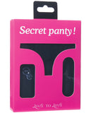 Love to Love Secret Vibrating Panty - Black