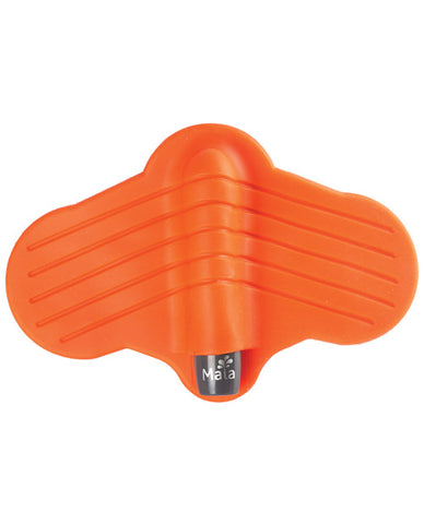Maia Ray Silicone Vibrating Stroker - Grey-Orange