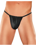 Male Power Nylon Lycra Pouch Thong Black O-S