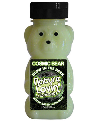Nature Lovin Cosmic Bear Glow in the Dark Water Based Lubricant - 6 oz