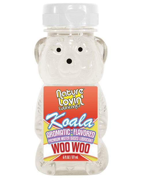 Nature Lovin' Koala Aromatic Flavored Lubricant - 6 oz Cranberry Peach Woo Woo