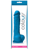 Colours Pleasures 5" Dildo w-Suction Cup - Blue