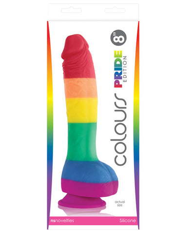 Colours Pride Edition 8" Dong w-Suction Cup