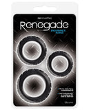 Renegade Endurance Rings - Black Pack of 3
