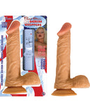 Real Skin All American Whoppers 8" w-Balls Vibrating