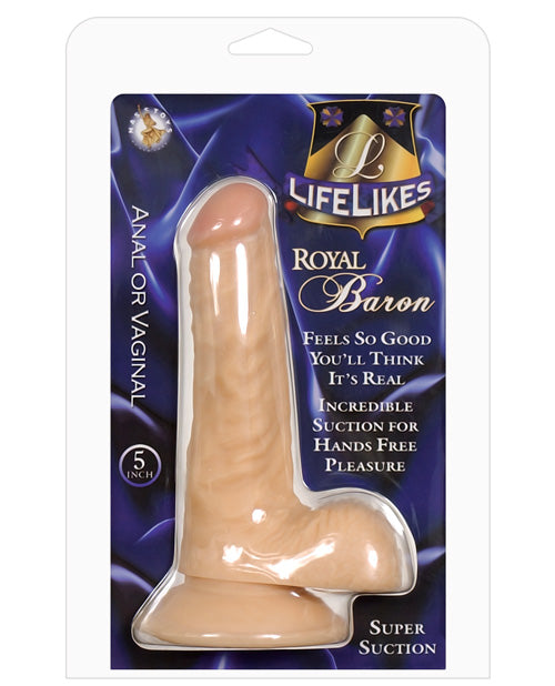 Lifelikes Royal Baron 5" Dong  w-Suction Cup