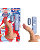 Real Skin All American Whoppers 5" Vibrating Dong w-Balls