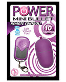 Power Mini Bullet Remote Control - 10 Function - Purple