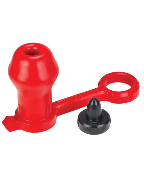Oxballs Blaster Hollow Asslock w-Cork - Red