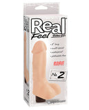 Real Feel No.2 Long 7.5" Vibe Waterproof - Mutli-speed Flesh