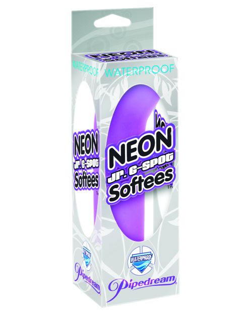 Neon Luv Touch Jr 5" G Spot Softees Waterproof - Purple