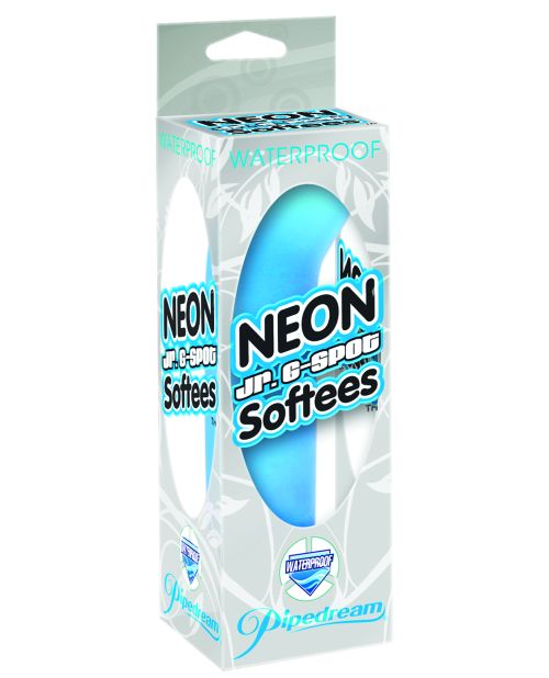 Neon Luv Touch Jr 5" G Spot Softees Waterproof - Blue