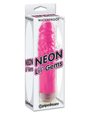 Neon Luv Touch Lil' Gems Vibrator Waterproof - Multi-speed Pink