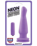 Neon Luv Touch Vibrating Butt Plug - Purple