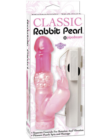Classic Rabbit Pearl Dual Action Vibrator - Mutli-speed Pearl