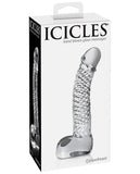 Icicles No. 61 Hand Blown Glass G Spot Dong - Clear