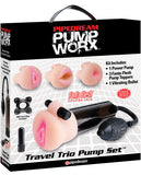 Pump Worx Travel Trio Pump Set - Power Pump, Bullet & 3 Attch.