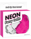 Neon Luv Touch Furry Cuffs - Pink