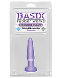 Basix Rubber Works Beginner's Butt Plug - Purple
