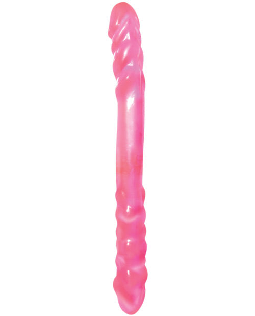 Basix Rubber Works 16" Double Dong - Pink