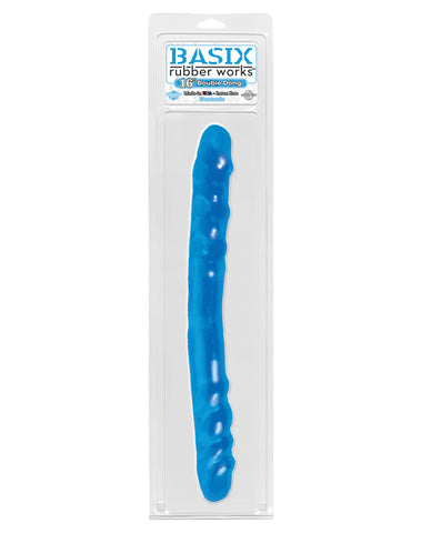 Basix Rubber Works 16" Double Dong - Blue