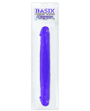 Basix Rubber Works 12" Jelly Double Dong - Purple