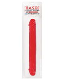 Basix Rubber Works 12" Jelly Double Dong - Red