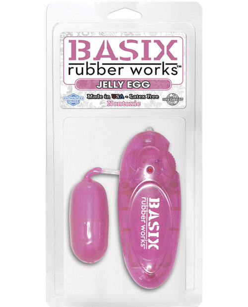 Basix Rubber Works Jelly Egg - Pink