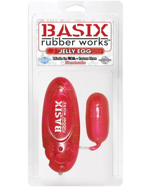 Basix Rubber Works Jelly Egg - Red