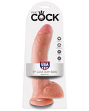 King Cock 9" Cock w-Balls - Flesh