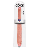King Cock 16" Tapered Double Dildo - Flesh