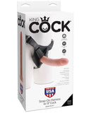 King Cock Strap On Harness w-8" Cock - Flesh