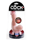 King Cock Plus 6.5" Dual Density Cock w-Balls - Flesh