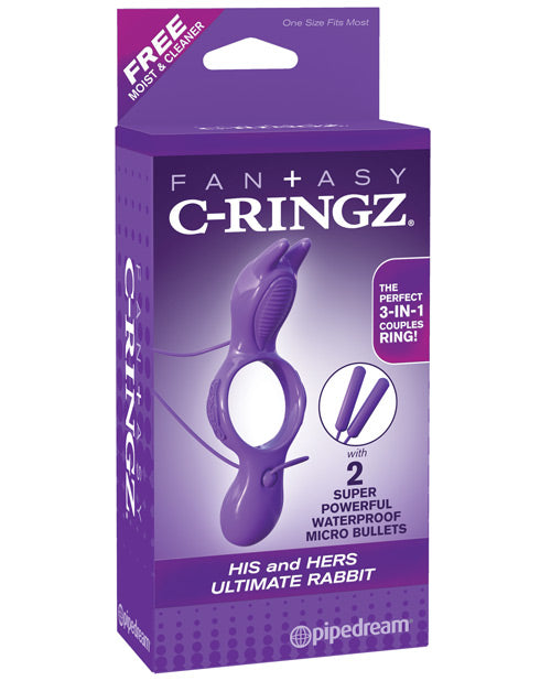 Fantasy C-Ringz Wonderful Wabbit w-Remote - Purple