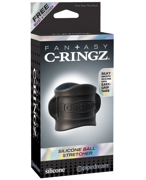 Fantasy C-Ringz Silicone Ball Stretcher - Black