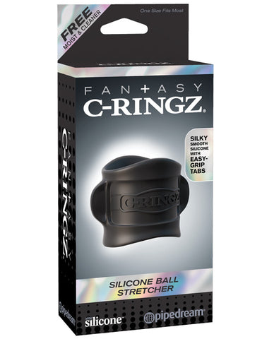 Fantasy C-Ringz Silicone Ball Stretcher - Black