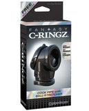 Fantasy C-Ringz Cock Pipe w-Ball Stretcher - Black