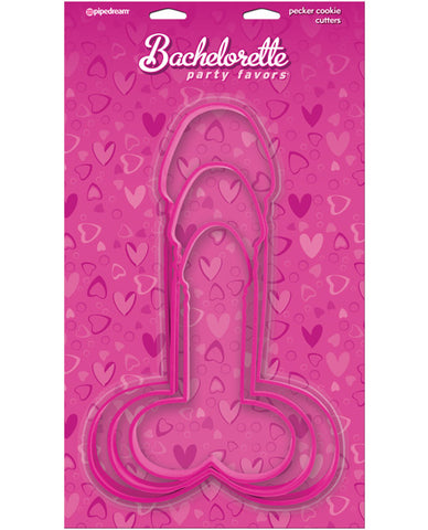 Bachelorette Party Favors Pecker Cookie Cutters - Pack of 3 Sizes