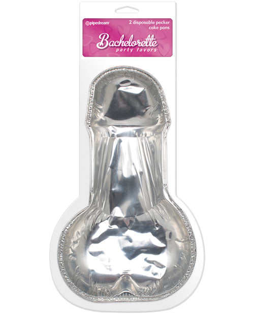 Bachelorette Party Favors Disposable Pecker Cake Pans - Pack of 2