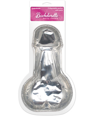 Bachelorette Party Favors Disposable Pecker Cake Pans - Pack of 2