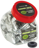 Perfect Fit Ribbed Ring Fishbowl 50 Count - Black