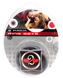 Heart2Heart Nitrile Ring - Grey Set of 3