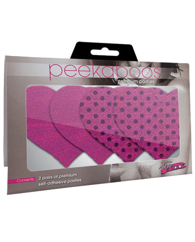 Paradise Found Hearts - Pink Pack of 2