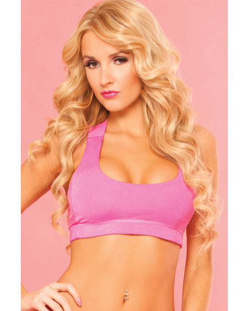 Pink Lipstick Sweat no-Nonsense Support w/Secret Pocket & Removable Pads