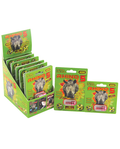Rhino 5 4000 Display - 1 Capsule Blister Display of 24