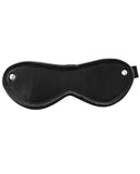Rouge Leather Blindfold Eyemask - Black