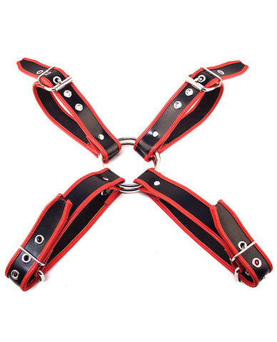Rouge Chest Harness Large - Black-Red