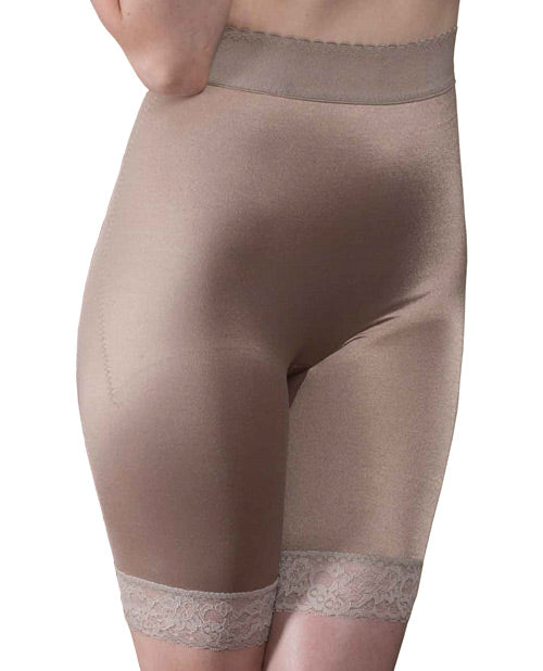 Rago Shapewear Long Leg Shaper w/Gripper Stretch Lace Bottom