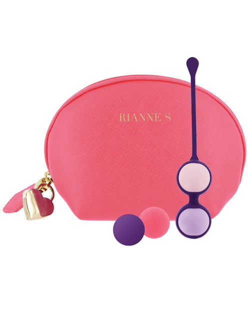 Rianne S Pussy Playballs w-Cosmetic Case - Coral Rose